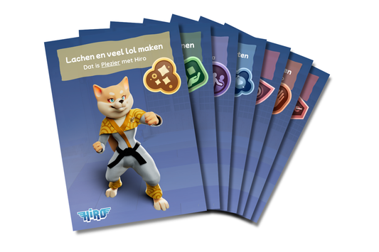 Set van 7 Waardendieren Posters